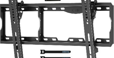 BONTEC Soporte TV Pared para Televisores de 17-86 Pulgadas de LED LCD Plasma, Soporte Pared TV Inclinable con Capacidad de hasta 75 kg, Máx VESA 600x400mm
