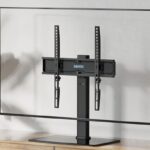 BONTEC Soporte TV Pie para Pantallas de 26-55 Pulgadas LED/LCD/Plasma/Curva/Plana, Soporte Pie TV con Gestión de Cables, Soporte Mesa TV Giratorio &...